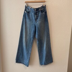GAP Women's Denim Wide Leg High Rise Jeans size 32 Long